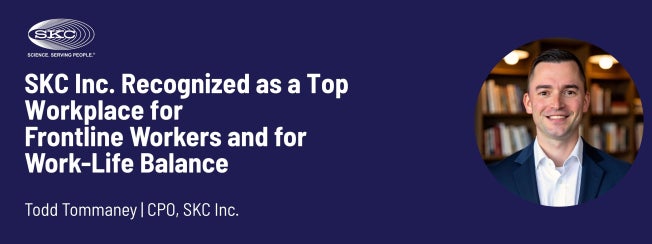 SKC Inc. Honored as a Top Workplace for Frontline Workers