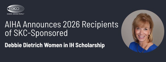 AIHA Announces 2026 Recipients of SKC-Sponsored Debbie Dietrich Women in IH Scholarship