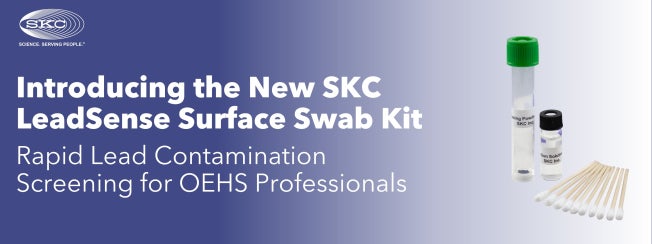 Introducing the New SKC LeadSense Surface Swab Kit: Rapid Lead Contamination Screening for OEHS Professionals