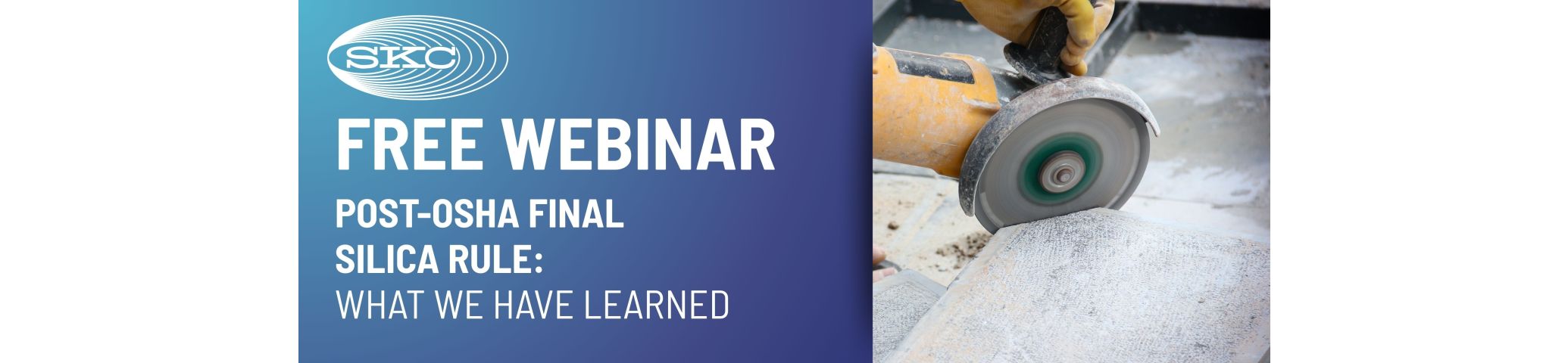 SKC Sponsors AIHA Webinar on Post-OSHA Silica Rule