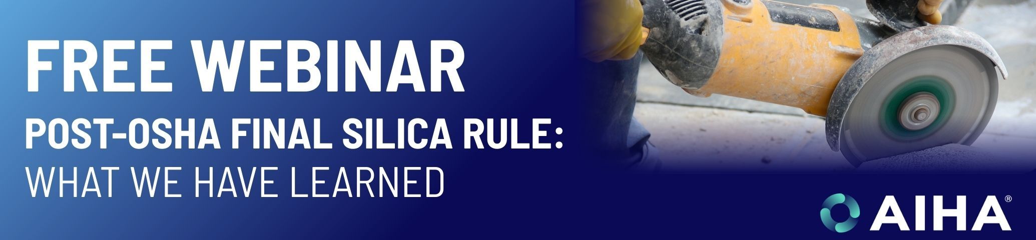 SKC Sponsors AIHA Webinar on Post-OSHA Silica Rule
