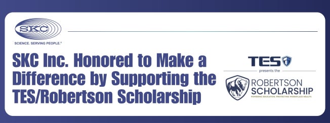 SKC Inc. Honored to Make a Difference by Supporting the TES/Robertson Scholarship