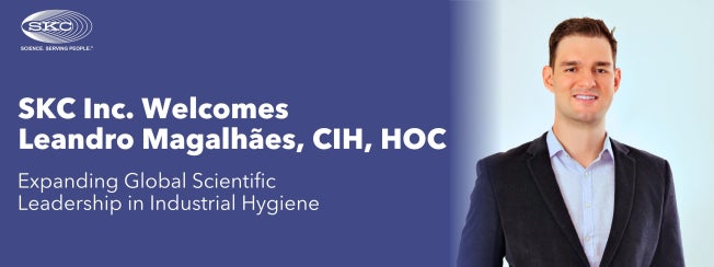 SKC Inc. Welcomes Leandro Magalhães, CIH, HOC | Expanding Global Scientific Leadership in Industrial Hygiene