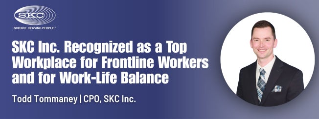 SKC Inc. Honored as a Top Workplace for Frontline Workers