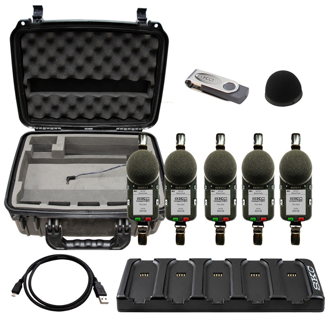 NoiseCHEK Noise Dosimeter 5 Pack Kit | SKC Inc.