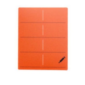 X-act 7000 Label For Holder, Red, 5Pk