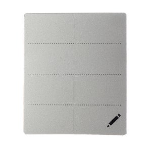 X-act 7000 Label For Holder, Silver, 5Pk