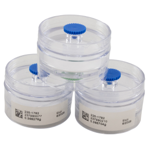 Filter Cassette, PTFE w/Cellulose Support, Preweighed, 2.00 µm, 37mm, 2-Piece Clear Styrene Traditional Style Cassette, Banded, 50Pk