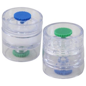 Filter Cassette, PTFE w/Support Pad, 1.0 µm, 25mm, 2-Piece Clear Styrene Traditional Style Cassette, Banded, 50Pk