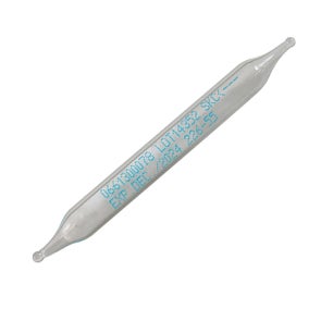 Sorbent Tube, Silica Gel, treated w/sodium hydroxide, 7 x 70-mm size, 2 sections, 150/75 mg sorbent, 40/60 mesh, 20Pk