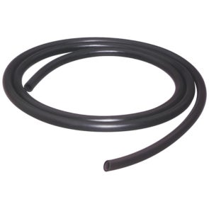 Tubing, Black Rubber, 1/4in ID x 3/8in OD, 12Ft