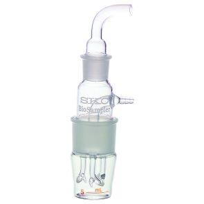 BioSampler 5-ml, includes: 3-piece Glass w/Inlet Section, Outlet Section, Collection Vessel