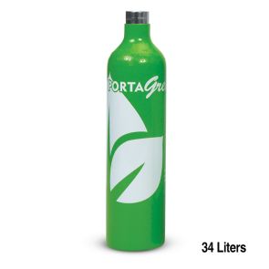 Calibration Gas Mixture, Carbon Monoxide 50 ppm, Hydrogen Sulfide 10 ppm, LEL, Oxygen 18% Balance Nitrogen, 34L