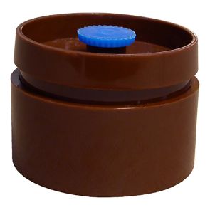 Cassette Blank, 2-Piece, 37mm, Opaque Brown Styrene, 50Pk