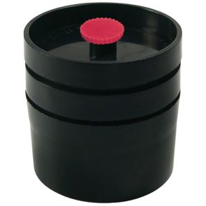 Cassette, Blank, 3-Piece, 37mm, Black Conductive Polypropylene, Traditional Style, 50Pk