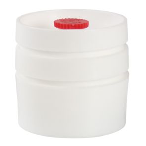 Cassette, Blank, 3-Piece, 37mm, Opaque White Solvent Resistant, Polypropylene, 50Pk