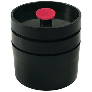 Cassette Blank, 3-Piece, 47-mm, Black Conductive Polypropylene, 25Pk