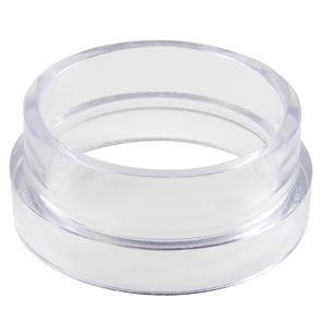 Cassette Spacer, 1/2 inch, 37mm, Clear Styrene, 50Pk