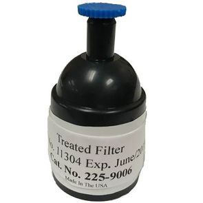 Coated Filter Cassette, 1 PTFE pre-filter, 1 specially cleaned Silver Membrane w/Porous Polyethylene Support, 25mm, 2-Piece Black Conductive Goblet Style Cassette, Banded, 5Pk