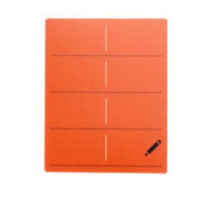 X-act 7000 Label For Holder, Red, 5Pk
