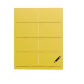 X-act 7000 Label For Holder, Yellow, 5Pk