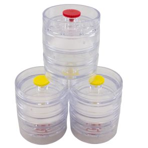 Filter Cassette, MCE BestChek w/Support Pad, Low Asbestos Background, 0.45 µm, 37mm, 4-Piece, Clear Styrene Traditional Style Cassette, Banded, 50Pk