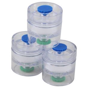 Filter Cassette, PTFE w/Cellulose Support Pad, 1.0 µm, 25mm, 3-Piece Clear Styrene Traditional Style Cassette, Banded, 50Pk
