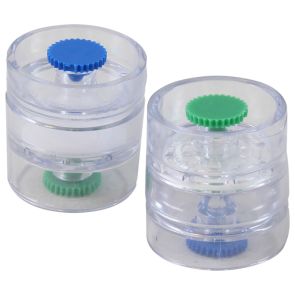 Filter Cassette, PTFE w/Support Pad, 1.0 µm, 25mm, 2-Piece Clear Styrene Traditional Style Cassette, Banded, 50Pk