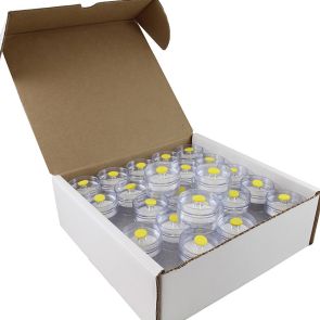 Filter Cassette, PVC, GLA-5000 w/Support Pad, 5.00 µm, 37mm, 2-Piece Clear Styrene Traditional Style Cassette, Banded, 50Pk