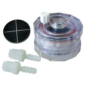Filter Holder, Polycarbonate, 47-mm, w/Support, In Line, Autoclavable. 1Pk