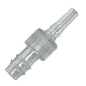 Luer Tubing Adapters, PVC, connects to 1/4in ID tubing, 250Pk