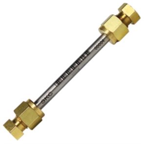 Passive Thermal Desorption Tube for Benzene 3.5 x 0.25in OD deactivated stainless steel tubes filled with pre-conditioned Anasorb GCB1, diffusion caps, brass Swagelok screw caps w/PTFE ferrules, 10Pk