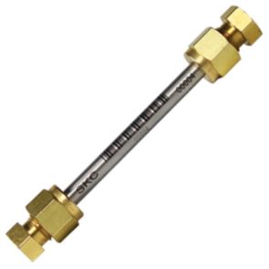 Passive Thermal Desorption Tube for Benzene 3.5 x 0.25in OD deactivated stainless steel tubes filled with pre-conditioned Carbopack X, diffusion caps, brass Swagelok screw caps w/PTFE ferrules, 10Pk