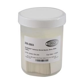 GELBANDS™ Cellulose Shrink Bands, 25mm, White, 1,400Pk