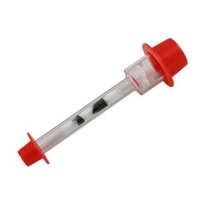Sorbent Tube, Carbon Beads treated w/potassium hydroxide w/PTFE Filter, 16 > 8 x 85-mm size, 2 sections, 100/50 mg sorbent, 20/40 mesh, 5Pk