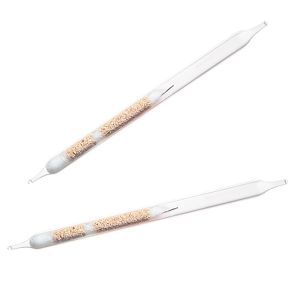 Sorbent Tube, Molecular Sieve treated w/Triethanolamine, 7 x 110-mm size, 2 sections, 400/200 mg sorbent, 20/40 mesh, 50Pk