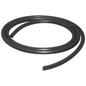 Tubing, Black Rubber, 1/4in ID x 3/8in OD, 12Ft