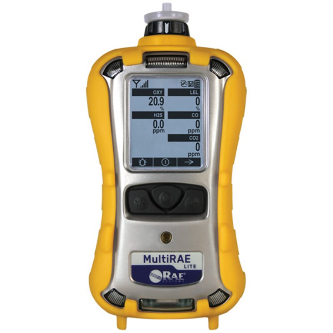 MultiRAE Lite,10.6 eV, LEL, H2S, CO, O2, non-wireless battery, with alkaline adapter, monitor only