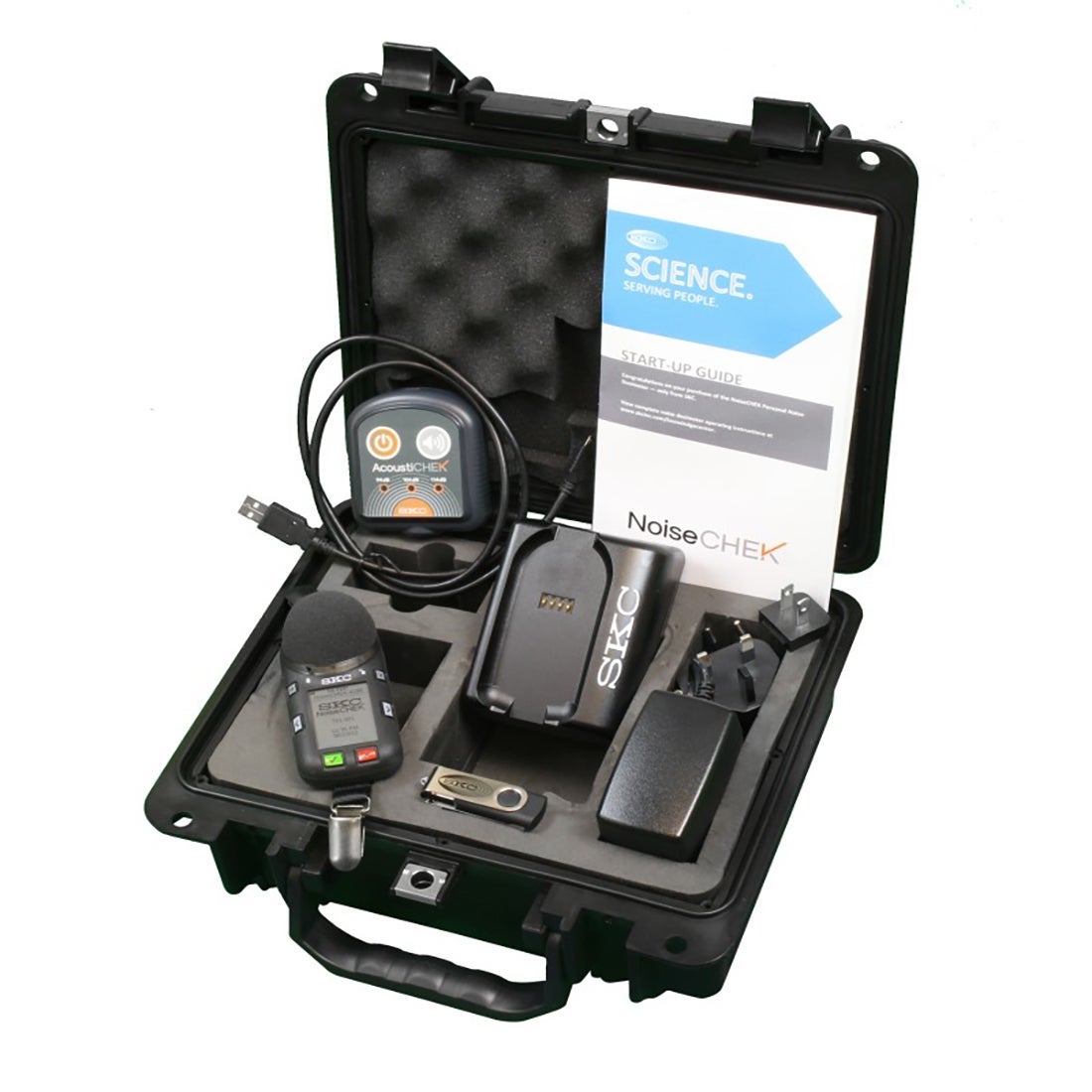 NoiseCHEK IS Noise Dosimeter w/o Bluetooth, Voice Note, Audio Recording, Single Kit w/Class 2 Calibrator