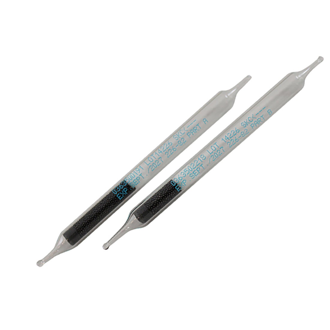 Sorbent Tube, Anasorb 747, 2 Tubes, Tube A: 8 x 110-mm size, 1 section tube, 400 mg sorbent, 20/40 mesh; Tube B: 8 x 110-mm size, 1 section tube, 200 mg sorbent, 20/40 mesh, 20 Sets